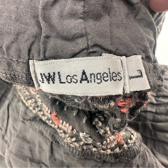 Johnny Was Embroidered Side Slit Linen Maxi Skirt Size Large NO STRETCH - Picture 2 of 4